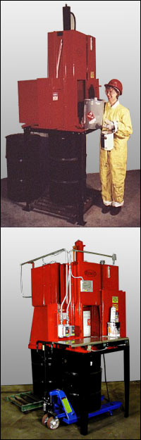 Paint can and pail crushers
